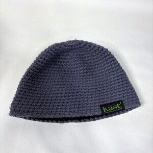 Kast Extreme Fishing Bear Gray Knit Fleece-Lined Skull Cap Beanie Hat OS